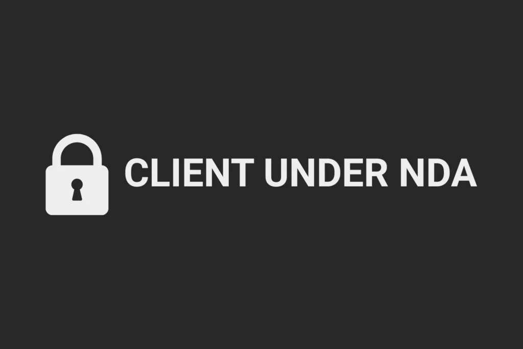 Client is under NDA